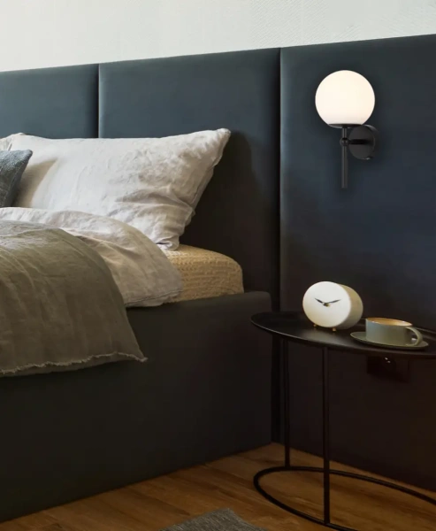 Wall light ETERNA 1 E27 H30 IP44 BKOP